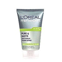 Men Expert Pure & Matte Anti-Sebum Foam Scrub