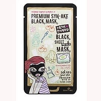 Premium Syn-ake Black Mask 濟洲火山泥排毒純棉黑面膜 Image