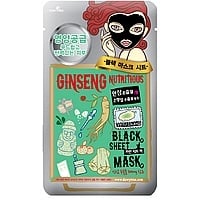 Ginseng Nutritious Black Sheet Mask 火山泥人蔘活肌黑面膜 Image