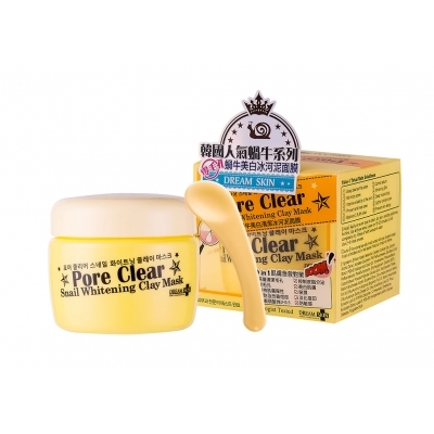 Pore Clear Snail Whitening Clay Mask 零毛孔蝸牛美白清潔冰河泥面膜  Image