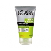 Men Expert Pure & Matte Acno Striker Foam  ( Formulated for oily and combination skin types)