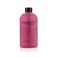 rasberry sorbet, shampoo, bath & shower gel