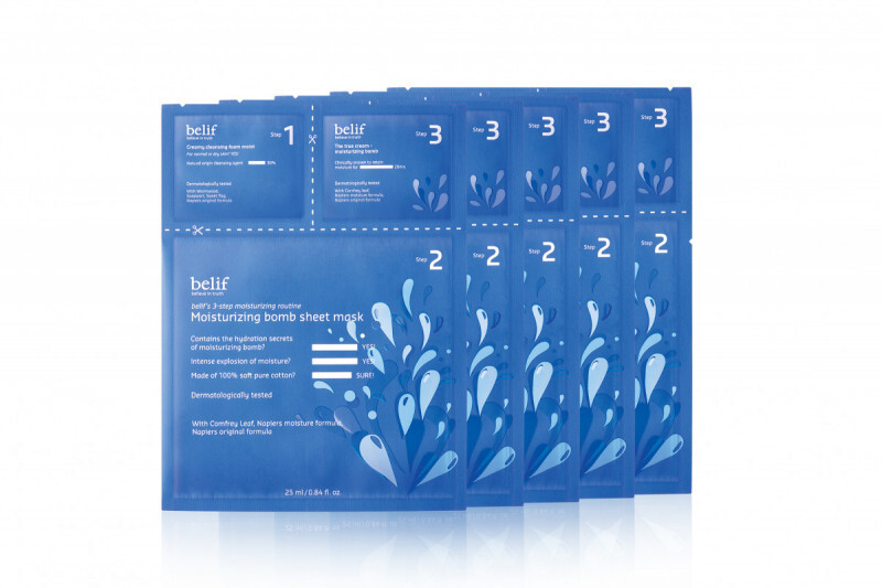 Moisturizing bomb sheet mask