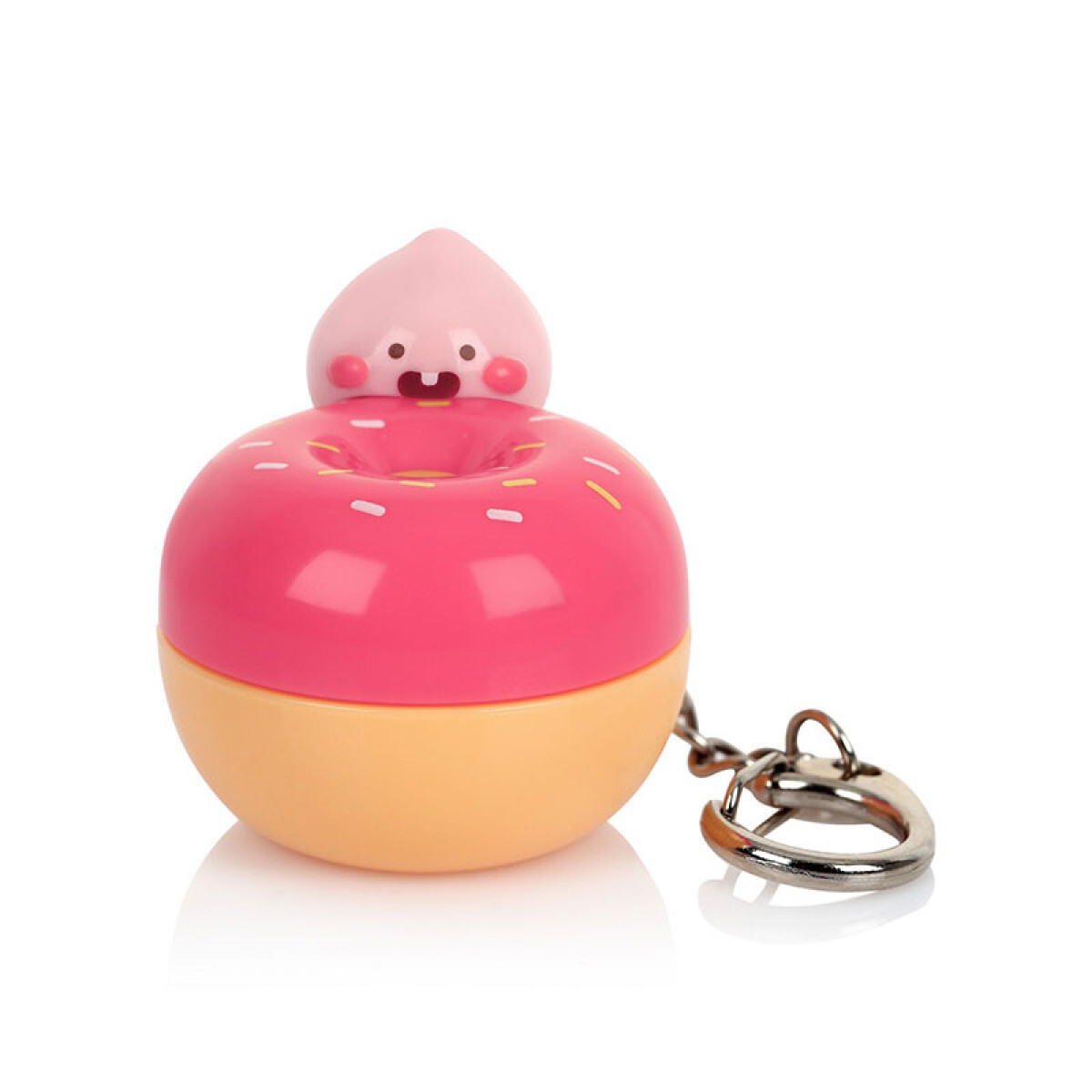 Little Apeach Key Ring Tinted Lip Balm (Strawberry)