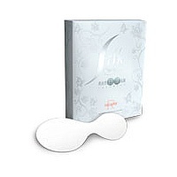 Silky White Smooth Spongy Eye Mask 真絲棉白滑眼膜 Image