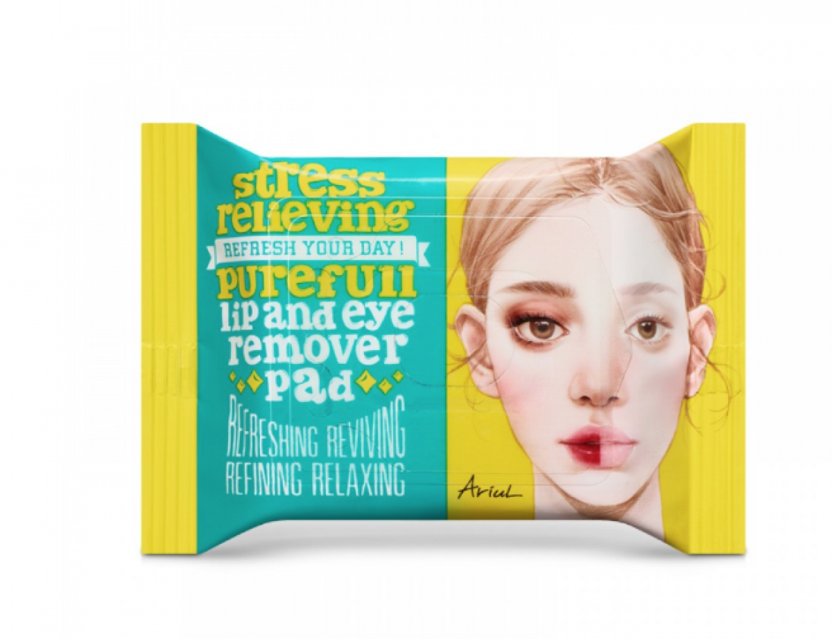 Stress Relieving Lip And Eye Remover Pad