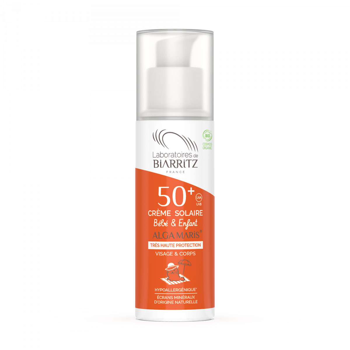 有機紅海藻嬰幼兒低敏防曬乳霜 SPF50+