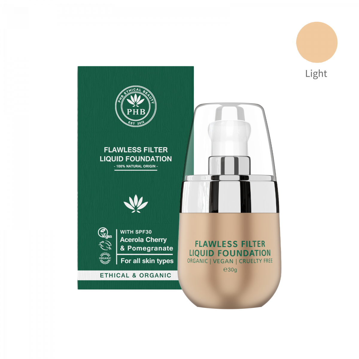 零瑕持久粉底液 SPF30