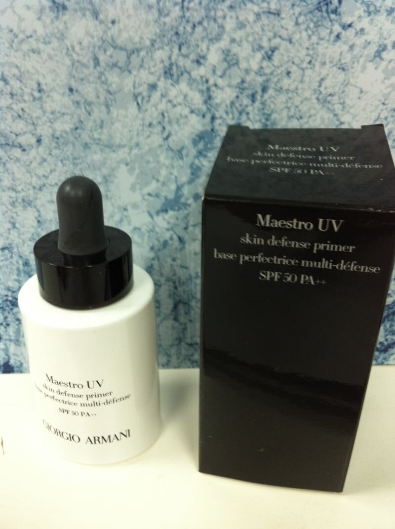 Giorgio Armani Maestro UV Skin Defense Primer SPF50 PA she critiques