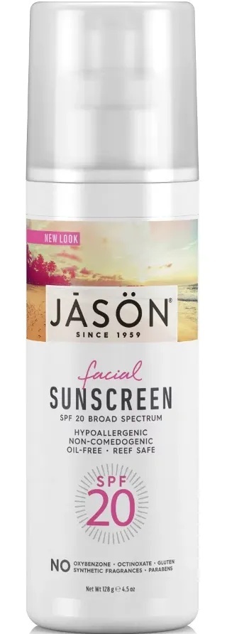 Facial Sunscreen With Aloe, Green Tea & Grapeseed Extract, SPF20