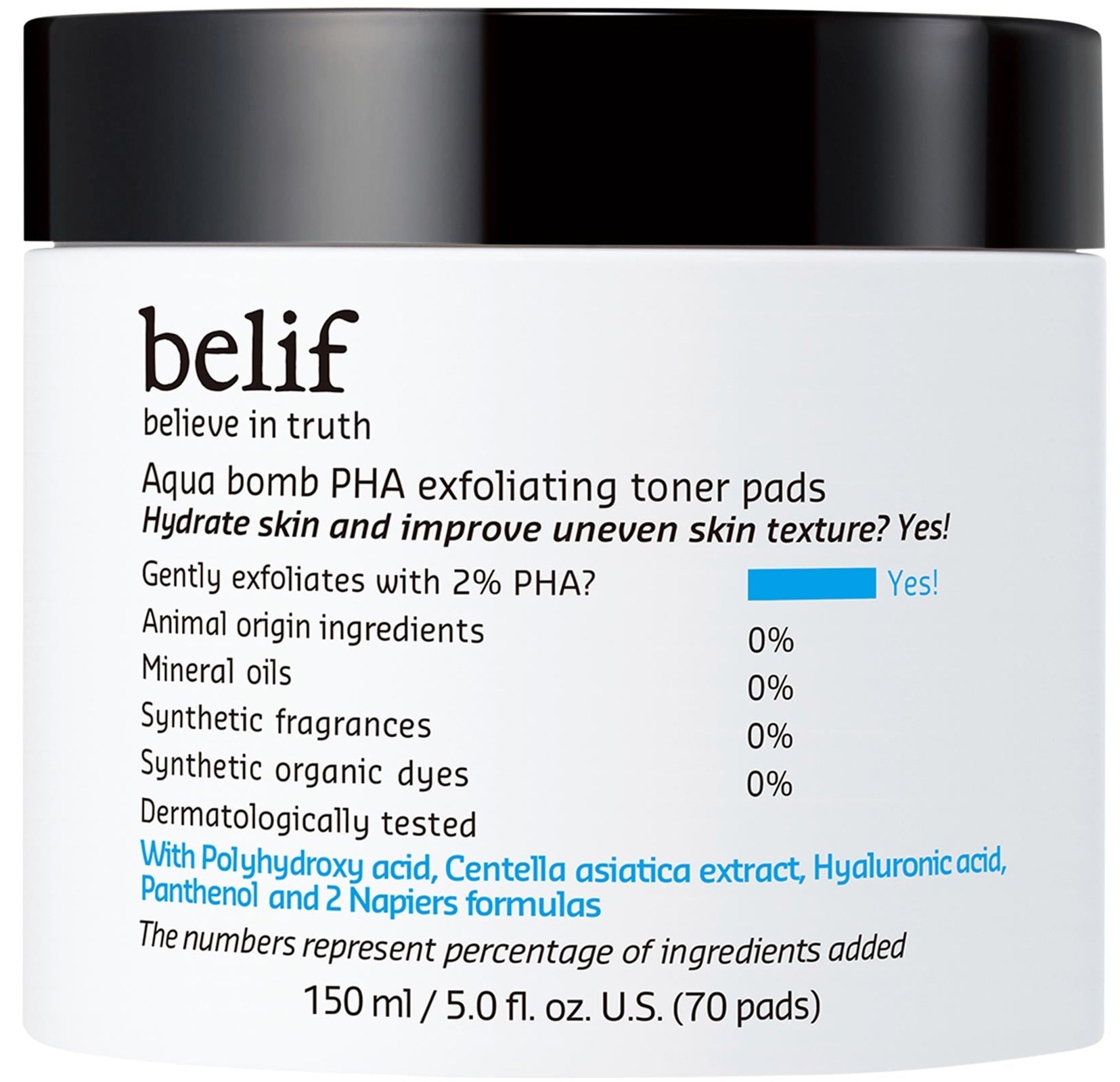 Aqua Bomb PHA Exfoliating Toner Pads