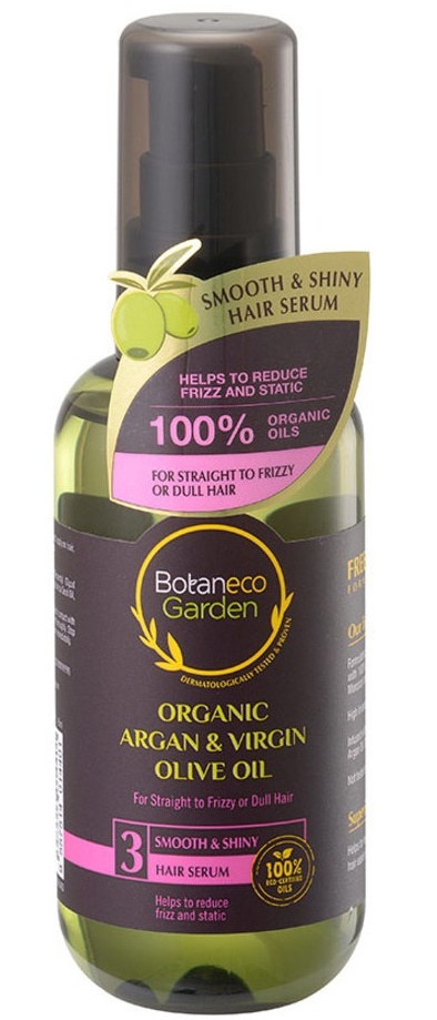 Organic Argan & Virgin Olive Oil - Smooth & Shiny Hair Serum