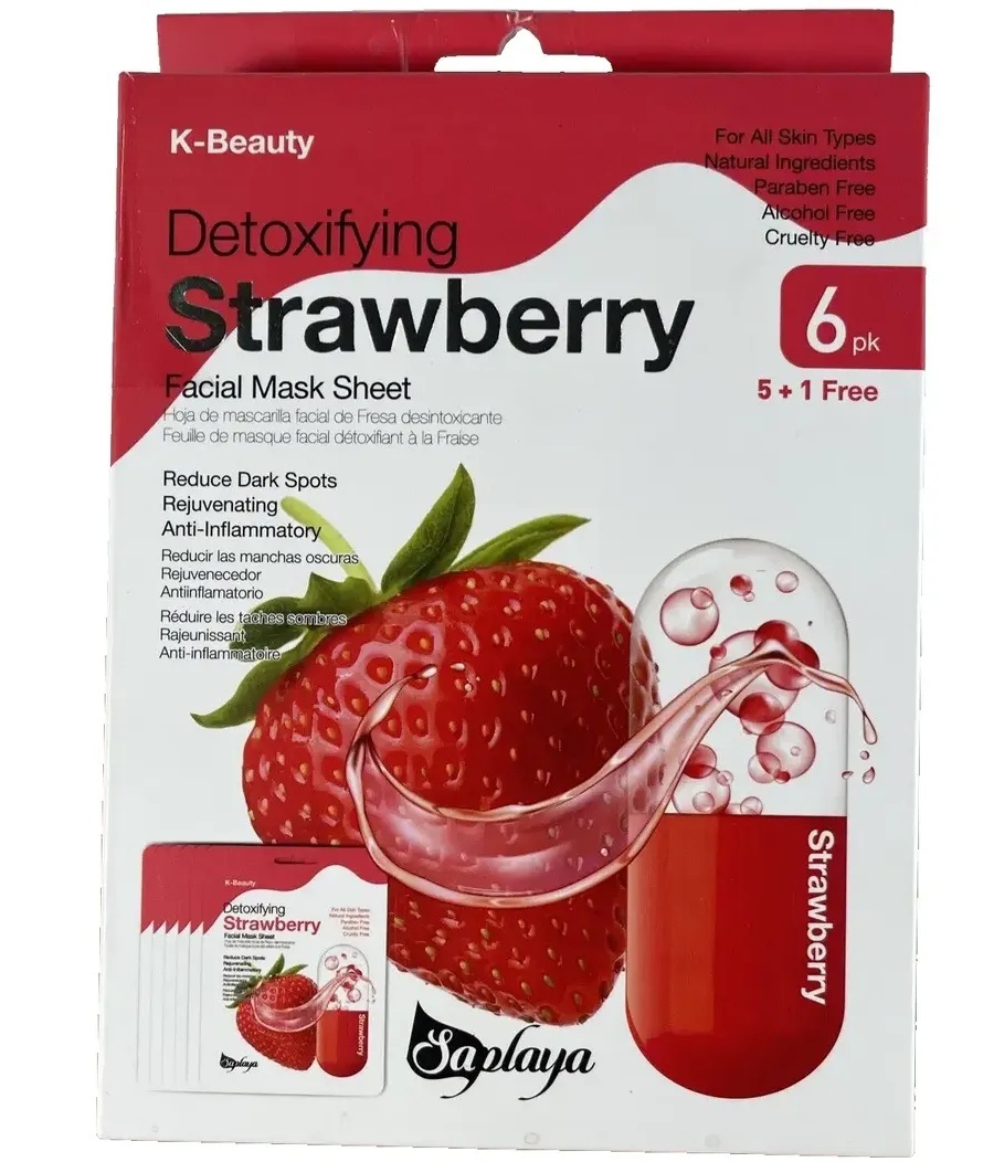 Detoxifying Strawberry Facial Mask Sheet