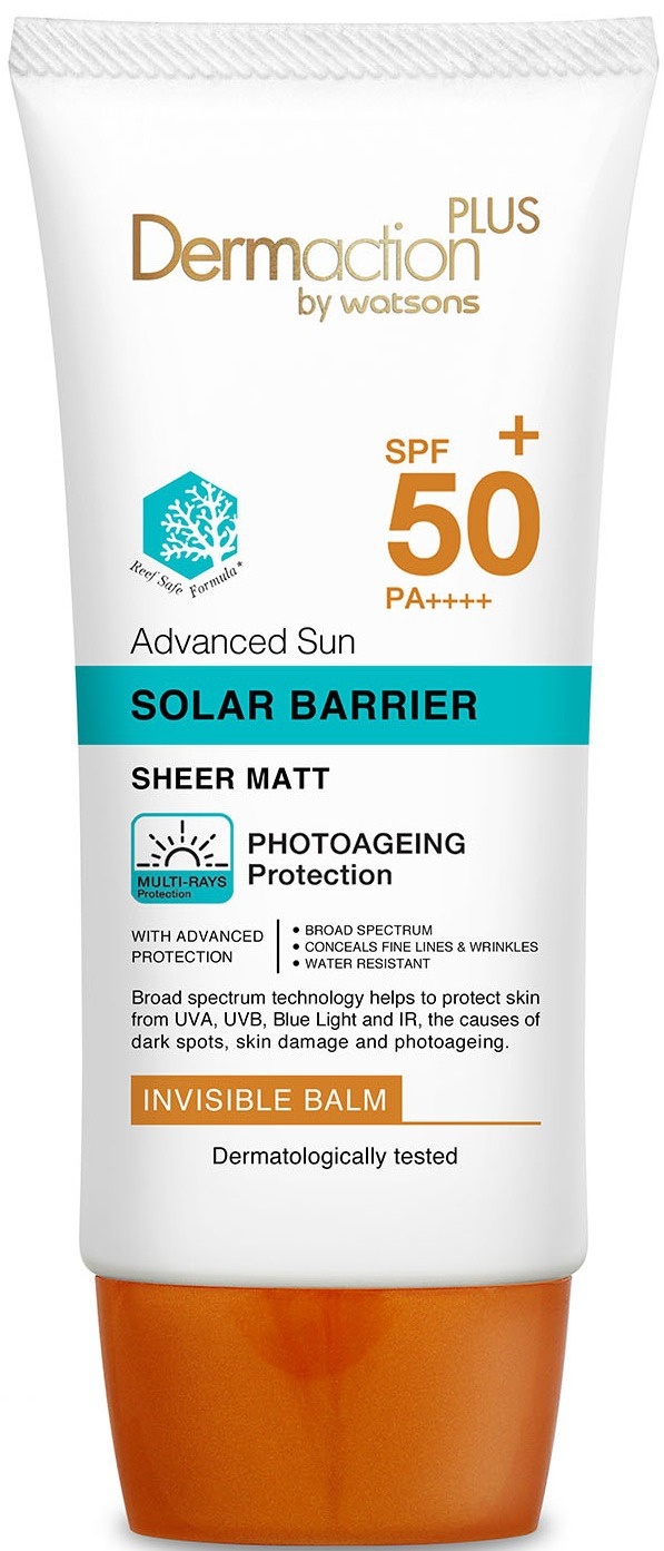 Dermaction Plus by Watsons Advanced Sun Solar Barrier Sheer Matt Invisible Balm SPF 50+ PA+++