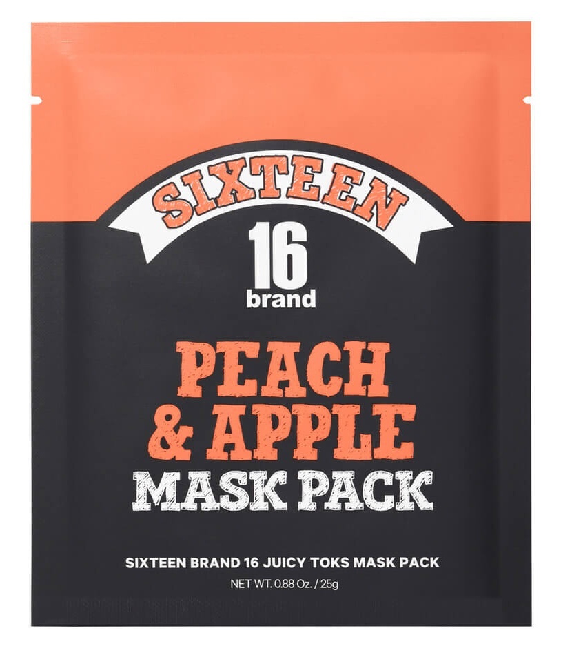 16 Juicy Toks Mask Pack Peach Apple