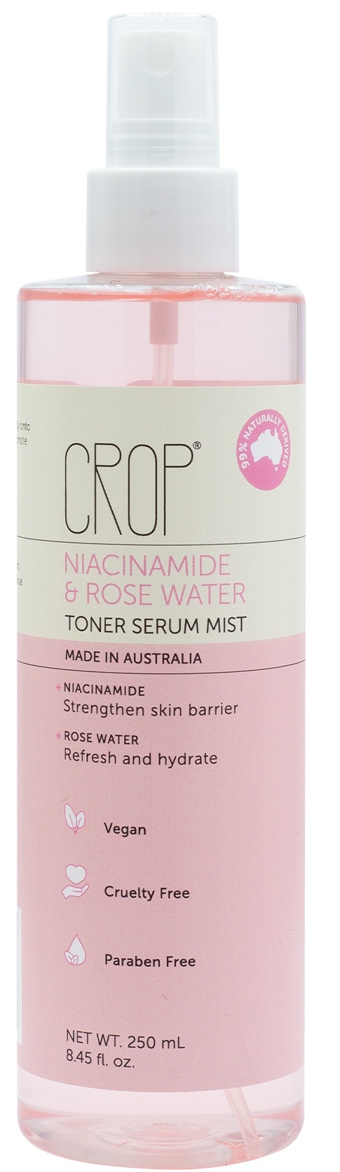 Natural Niacinamide & Rose Water Toner Serum Mist
