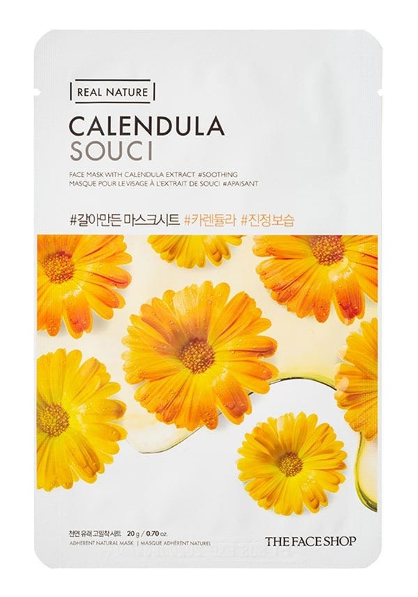 Real Nature Calendula Face Mask