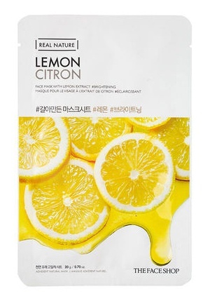 Real Nature Lemon Face Mask