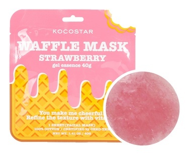 Waffle Mask Strawberry