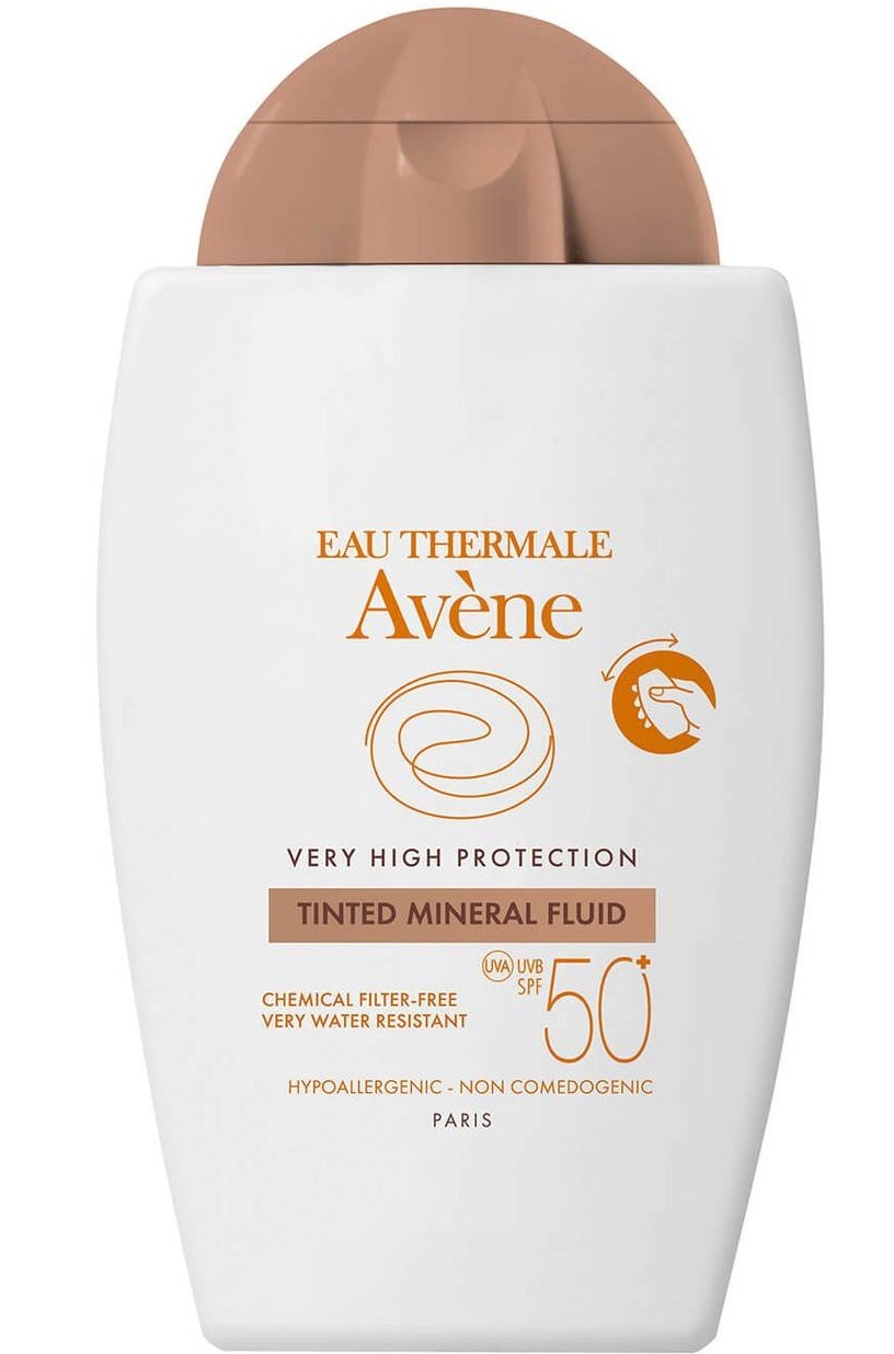 Very High Protection Tinted Mineral Fluid SPF50+ Sun Cream For Intolerant Skin