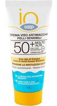 Crema Viso Antimacchie Pelli Sensibili 50+