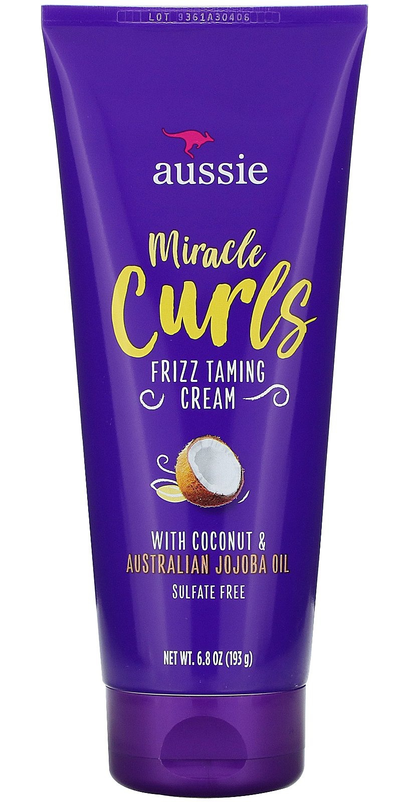 Miracle Curls, Frizz Taming Cream, Coconut & Australian Jojoba Oil