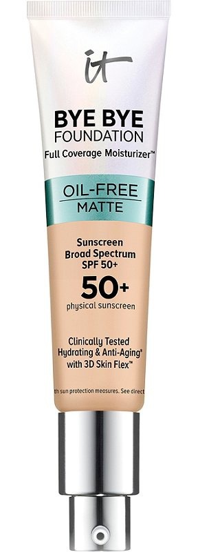 Bye Bye Foundation Oil Fee Matte Full Coverage Moisturizer Spf 50+