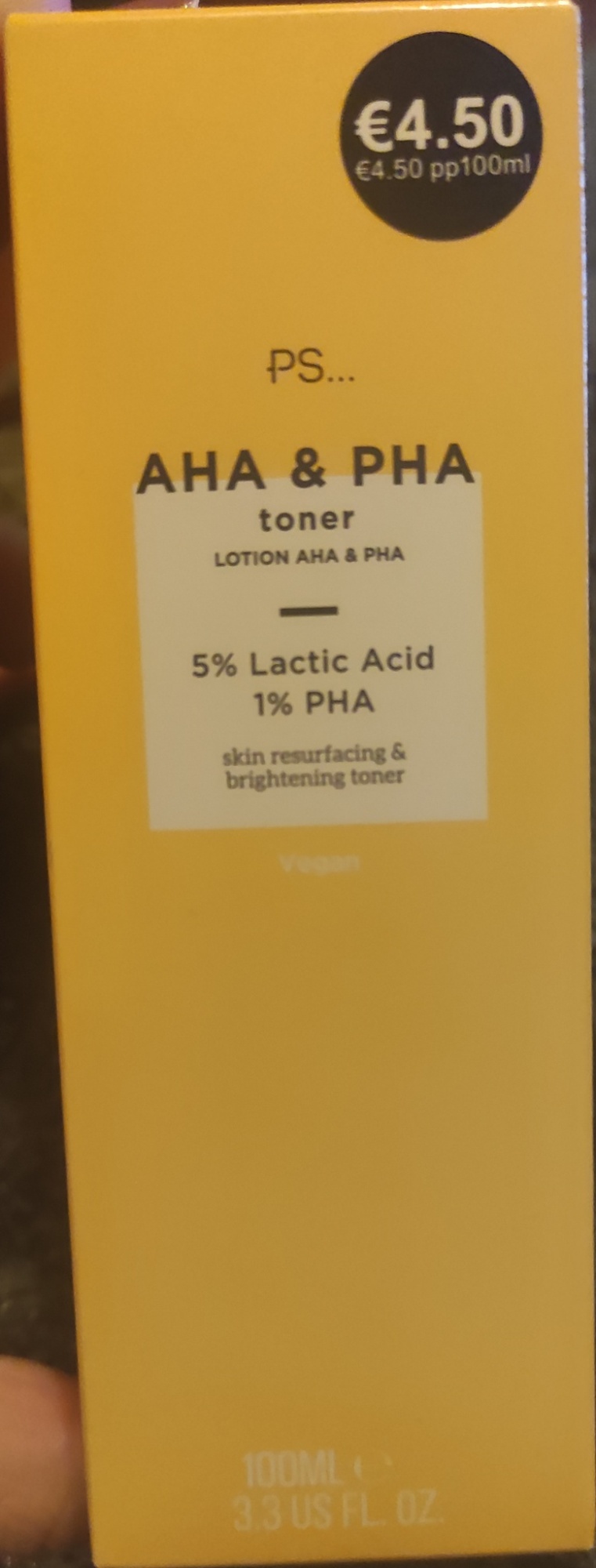 AHA & PHA Toner - 5% Lactic Acid 1% PHA