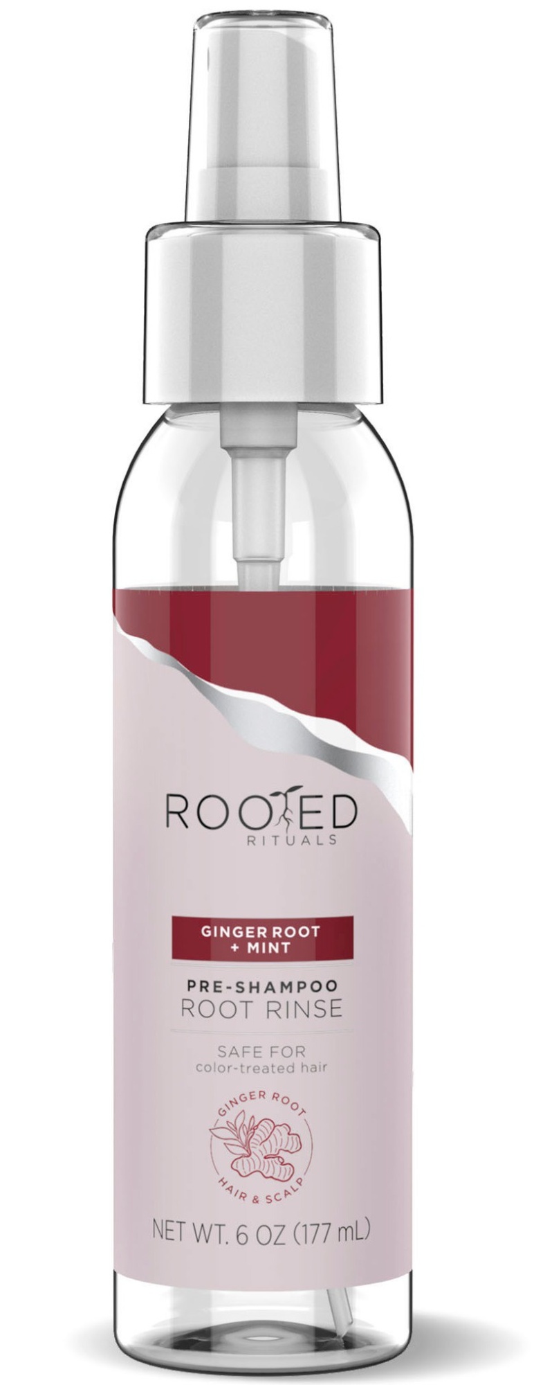 Ginger Root +mint Pre-shampoo Root Rinse