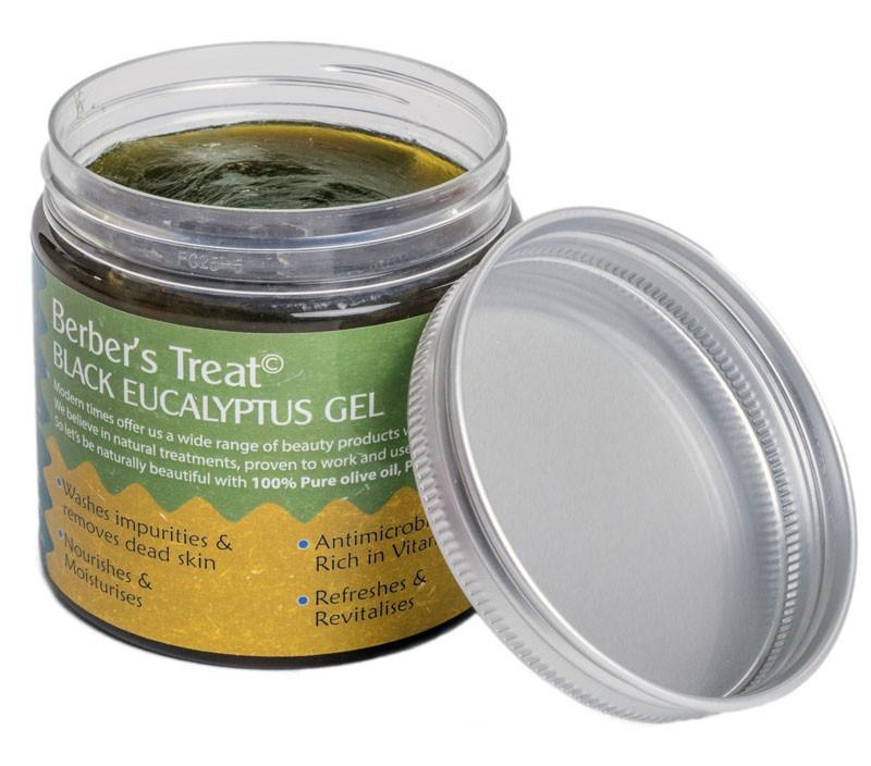 Natural Moroccan Black Soap With Eucalyptus