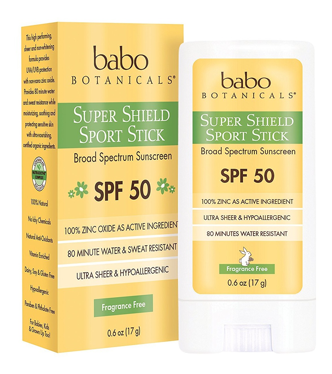 Super Shield Non-Nano Zinc SPF 50 Fragrance Free Mineral Sunscreen
