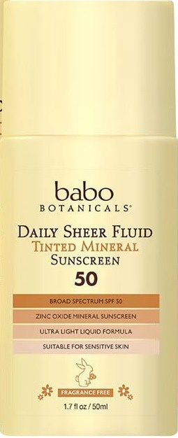 Daily Sheer Fluid Tinted Mineral Sunscreen Lotion SPF 50