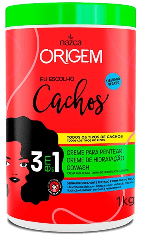Eu Escolho Cachos Creme 3 Em 1