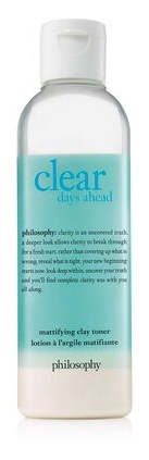 Clear Days Ahead Mattifying Clay Facial Toner