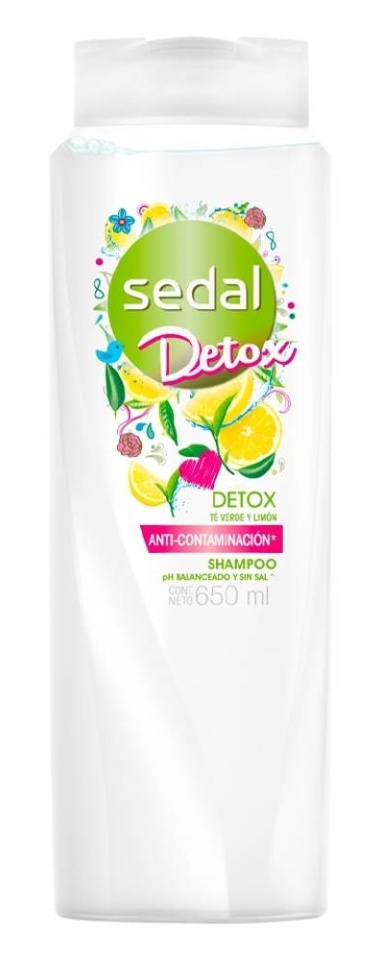 Shampoo Sedal Detox Té Verde Y Limón