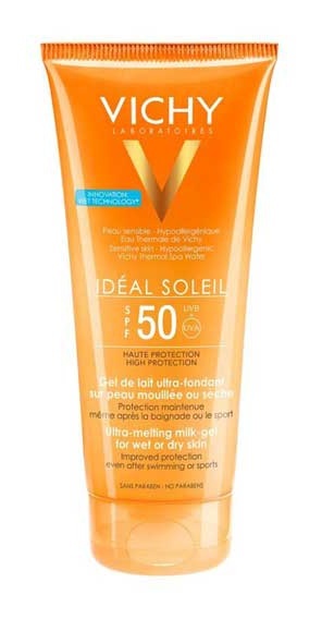 Ideal Soleil Ultra-Melting Gel Spf 50 To Apply On Dry Or Wet Skin