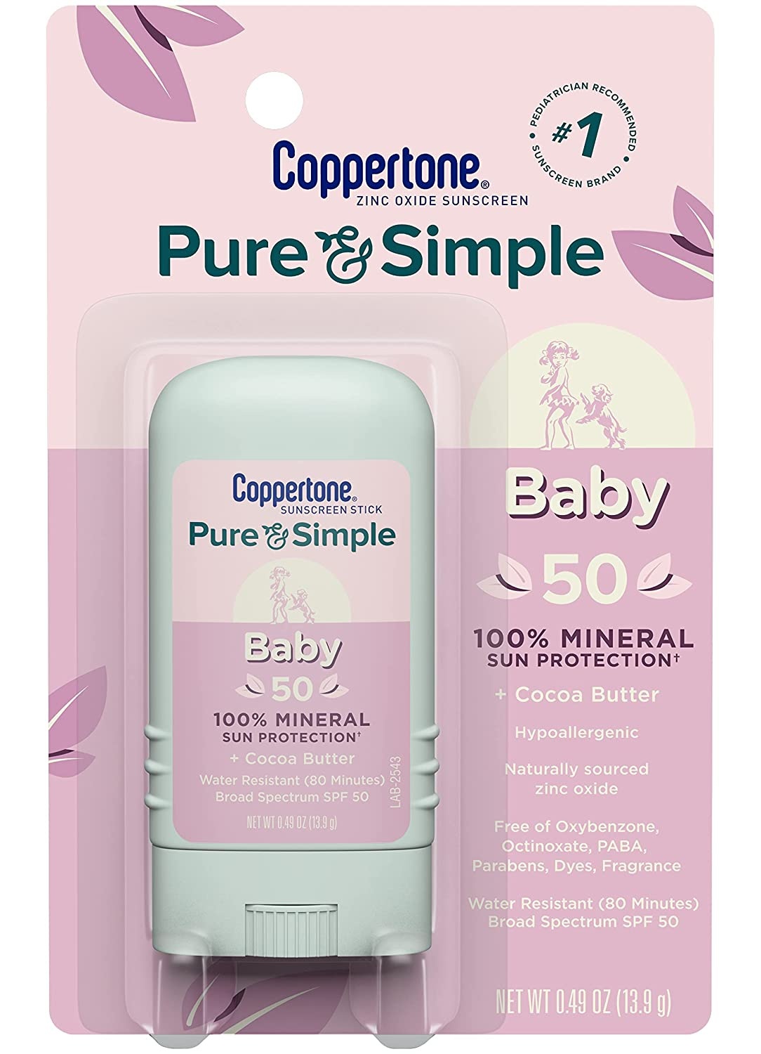 Pure & Simple Baby SPF 50 Sunscreen Stick