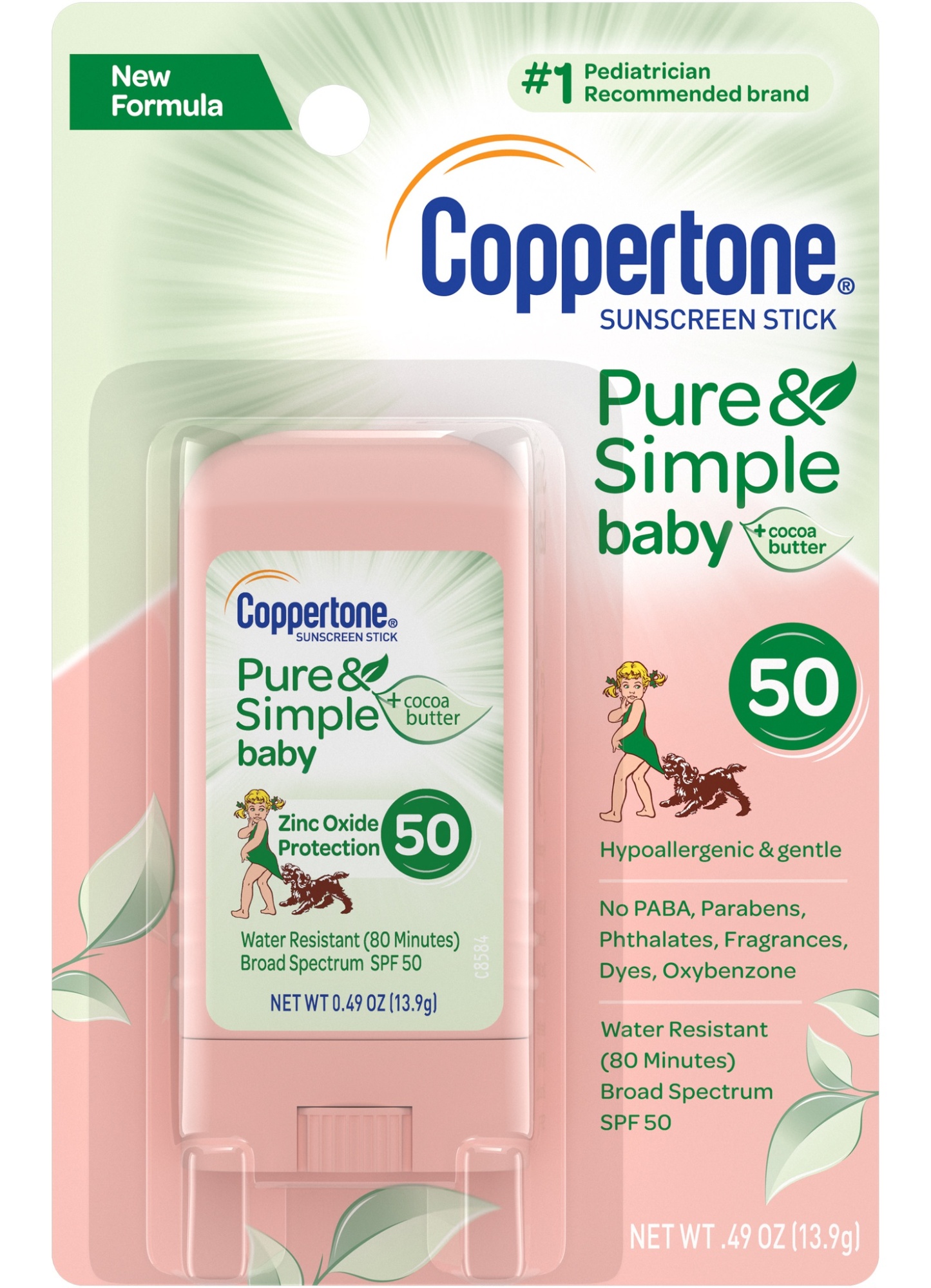 Pure & Simple Baby + Cocoa Butter Zinc Oxide Protection Sunscreen Stick