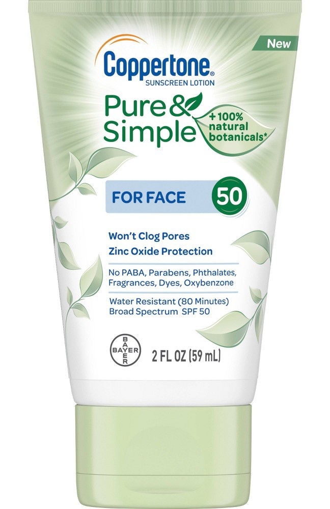 Pure And Simple Botanicals Faces Sunscreen Lotion- Spf 50