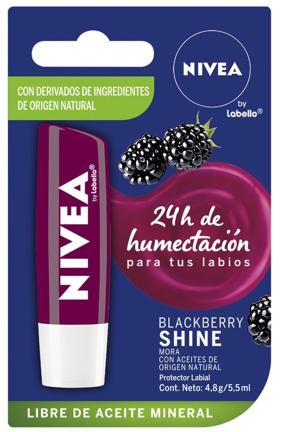 Labial Nivea Blackberry Shine
