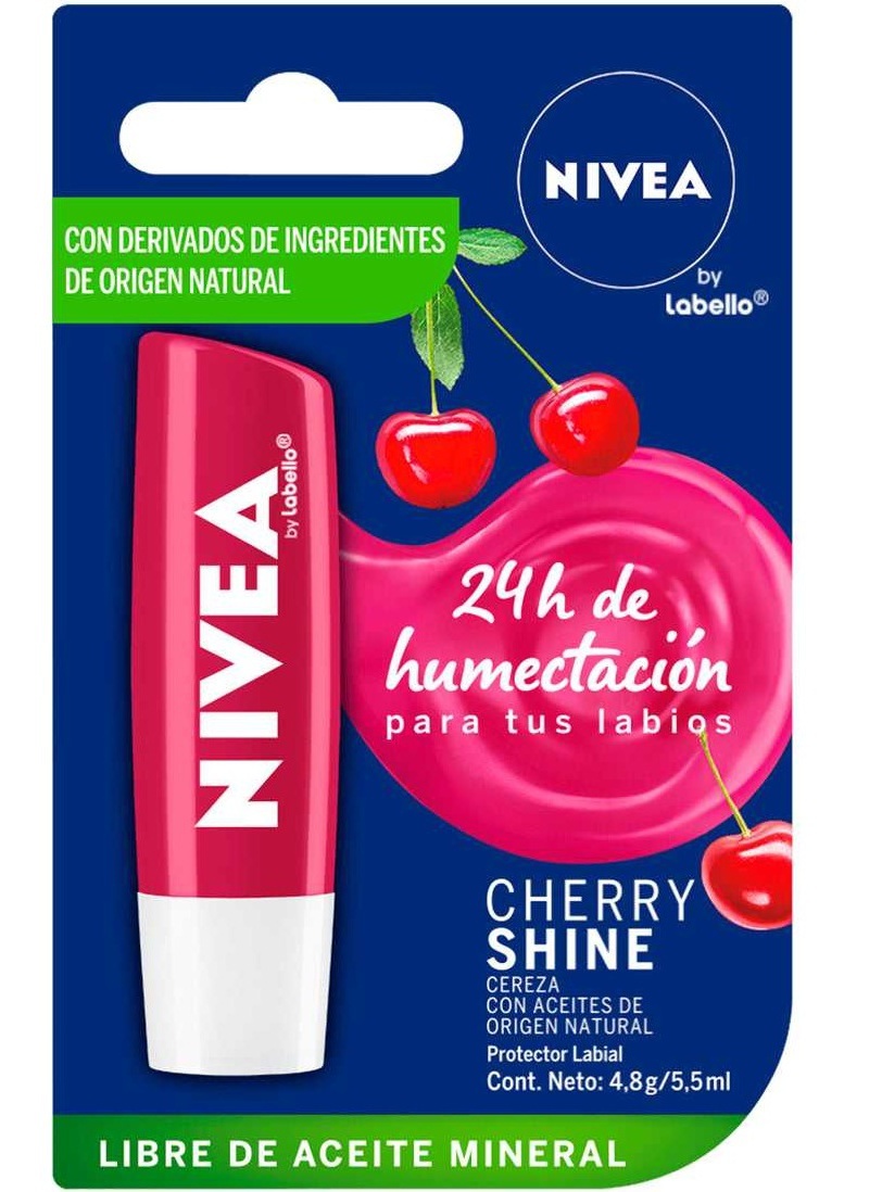 Protector Labial Humectante Nivea Cherry Shine
