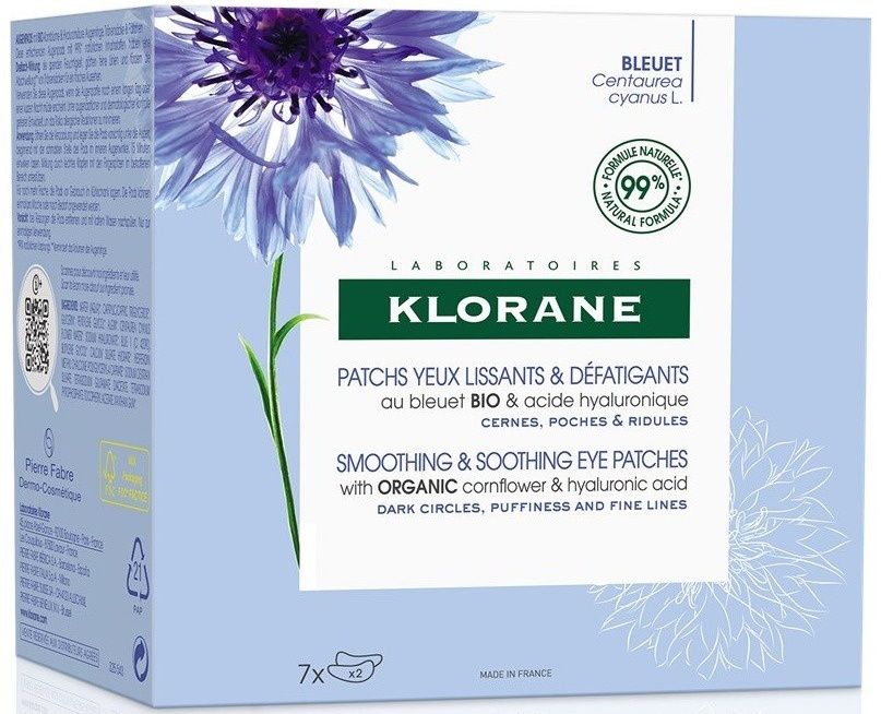 Smoothing And Soothing Eye Patches With Cornflower And Hyaluronic Acid
