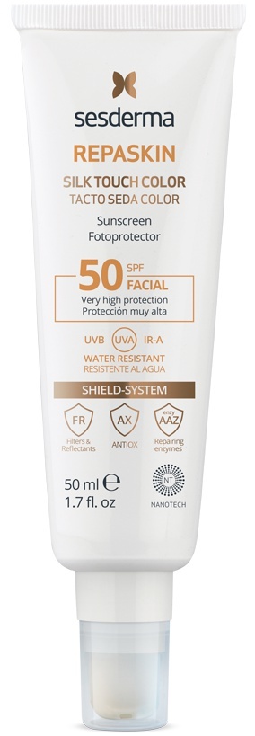 Repaskin Foto Protector Facial Color SPF 50 Silky Touch