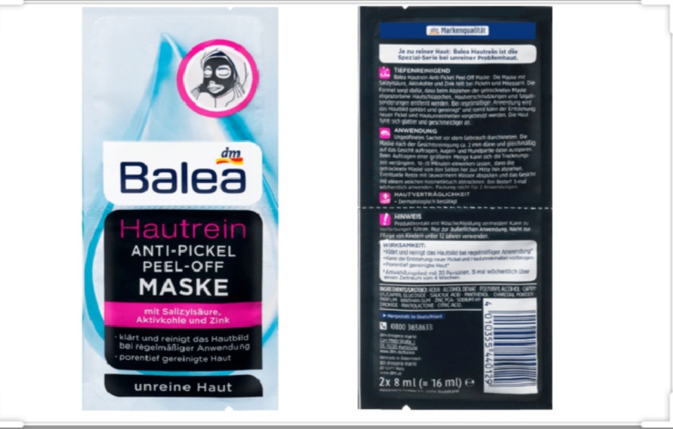 Hautrein Maske Anti-Pickel Peel-Off