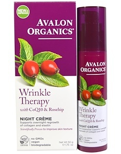 Wrinkle Therapy, With Coq10 & Rosehip, Night Creme