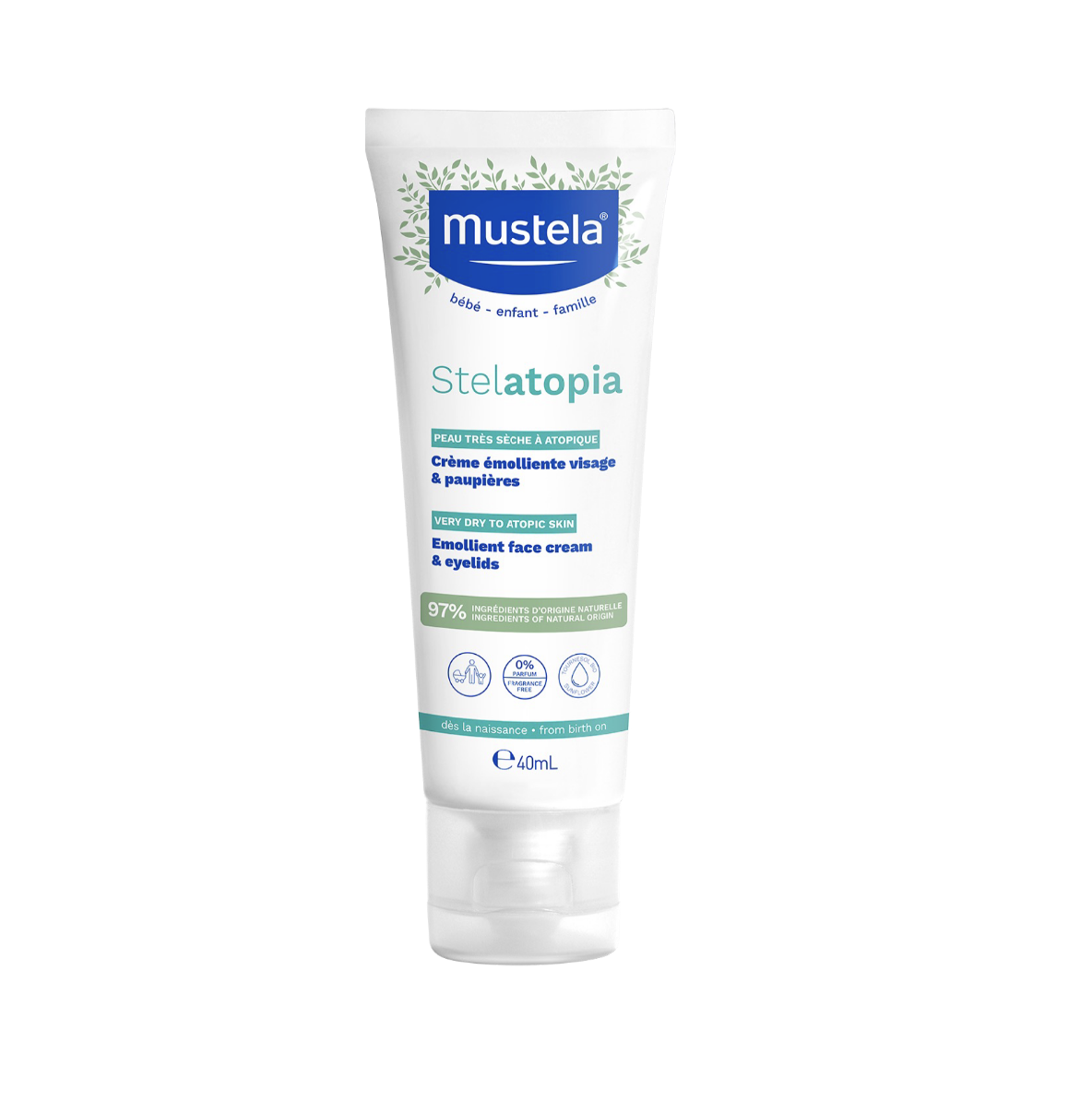Emollient face cream & eyelids