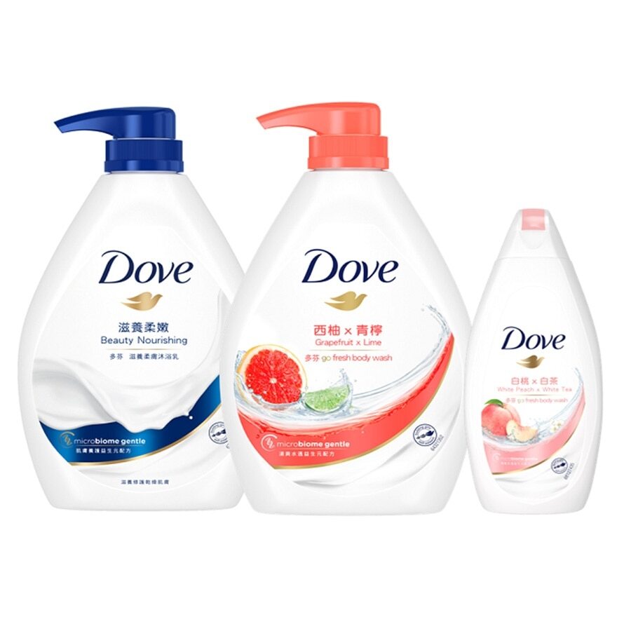 Dove Beauty Nourishing + Grapefruit BP 多芬滋養柔嫰加西柚&青檸沐浴乳套裝 Image