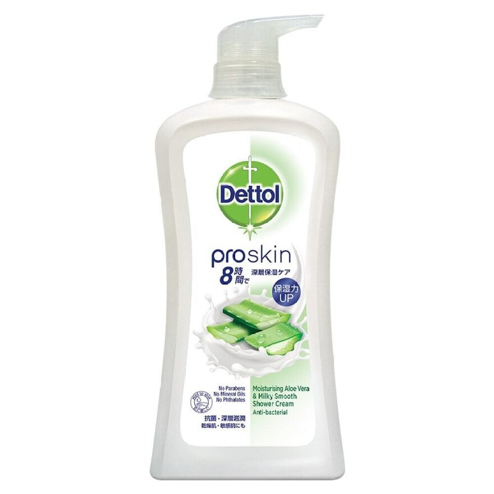 Dettol ProSkin Moisturising Aloe Vera & Milky Smooth Shower Cream 950g 滴露ProSkin深層滋潤親膚沐浴乳霜 滋潤蘆薈及牛奶醇香950克 Image