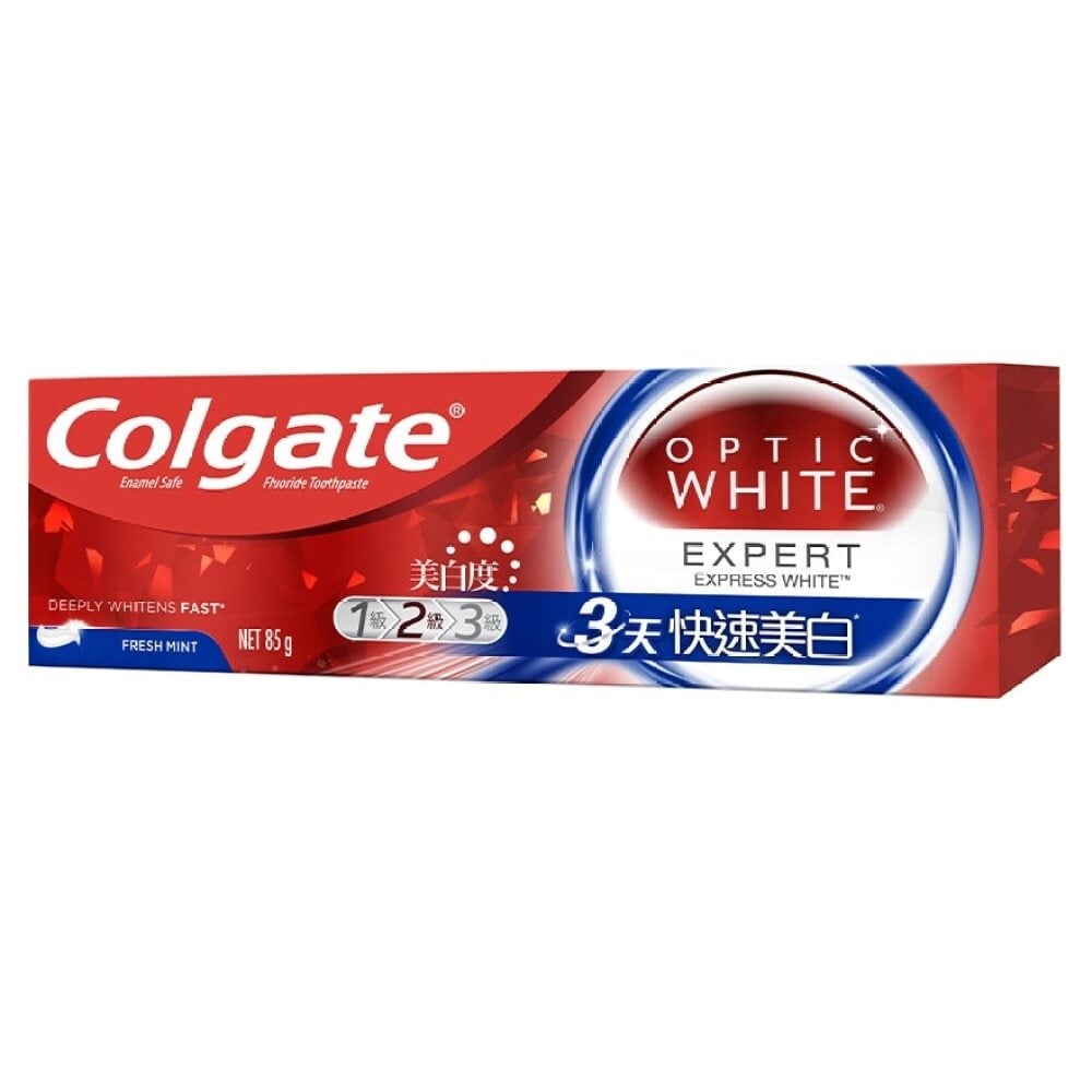 Optic White Platinum Series Express White Toothpaste 85g [牙醫專用美白成份 去除深層牙漬 不傷琺瑯質] 光感白白金迅白牙膏 85克 Image