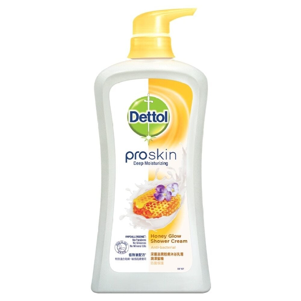 Dettol Proskin Honey Glow Shower Cream 950g 深層滋潤親膚沐浴乳霜蜜糖味 Image